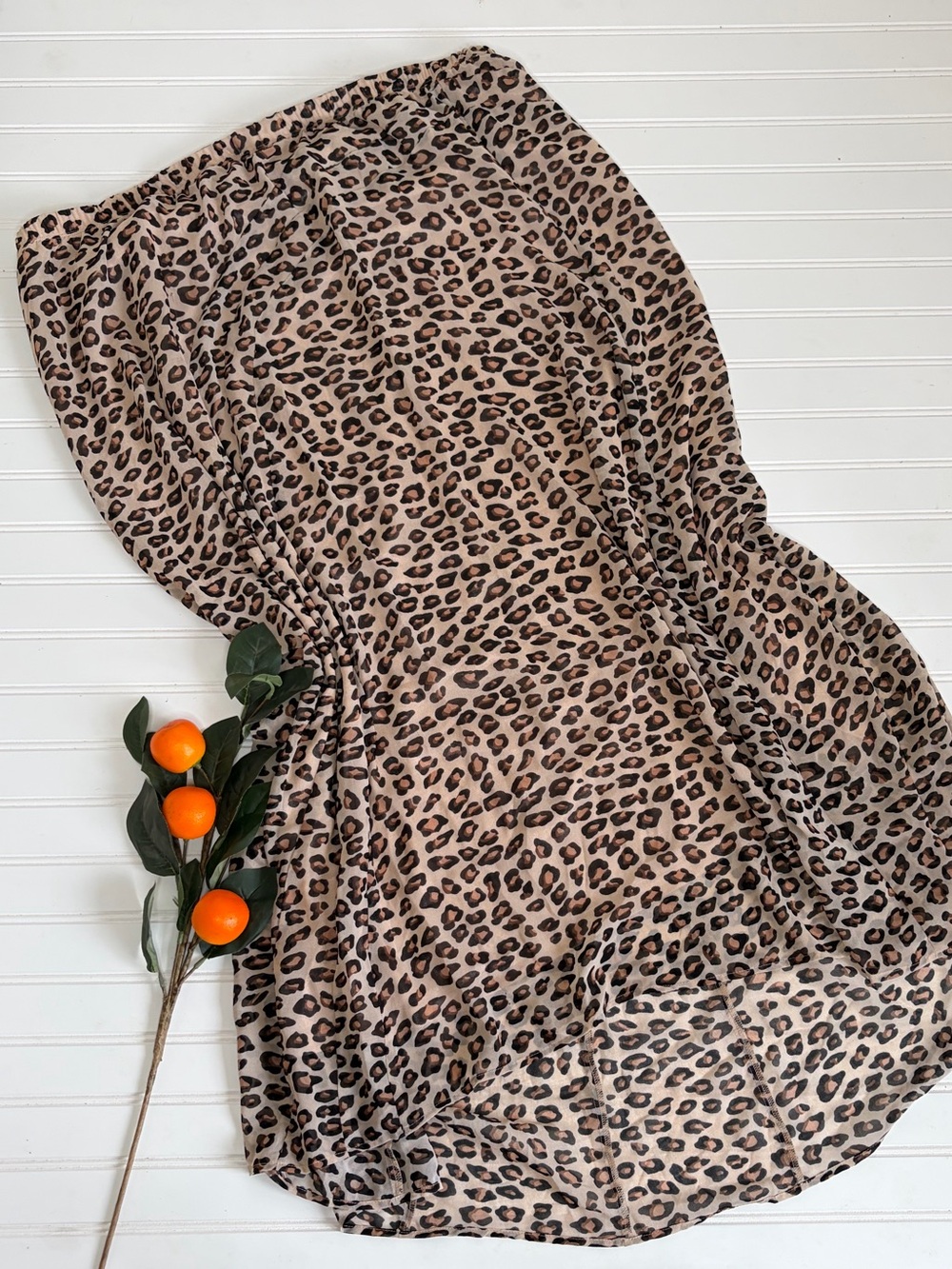 American Glamour Badgley Mischka Cheetah Print Skirt